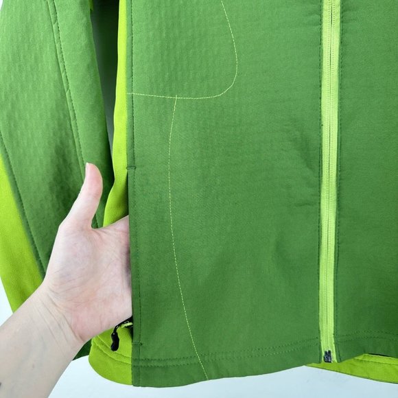 Brooks Jacket Womens Small‎ Green Shelter Tech Zip Up Running Walking Outdoor - Picture 5 of 16